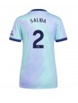 Arsenal William Saliba #2 Ausweichtrikot für Frauen 2024-25 Kurzarm